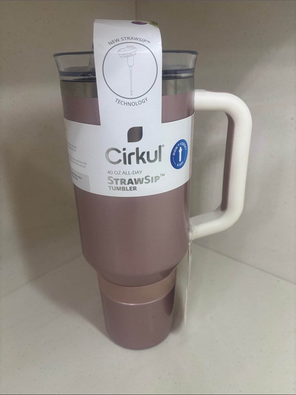Cirkul 40 oz StrawSip Tumbler - Rose Pink